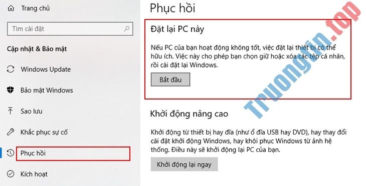 4 cách reset máy tính, cài đặt lại Win như lúc mới mua về