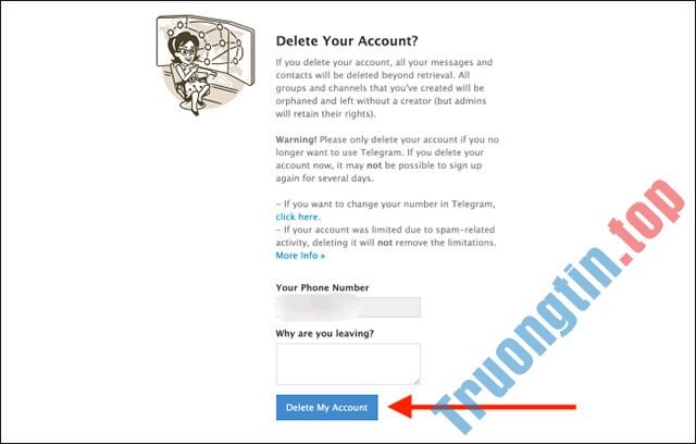 Cách&nbsp;xóa&nbsp;tài&nbsp;khoản&nbsp;Telegram