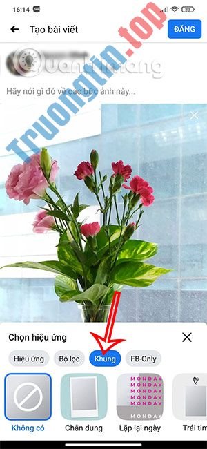 Cách&nbsp;chèn&nbsp;khung&nbsp;ảnh&nbsp;đăng&nbsp;lên&nbsp;Facebook