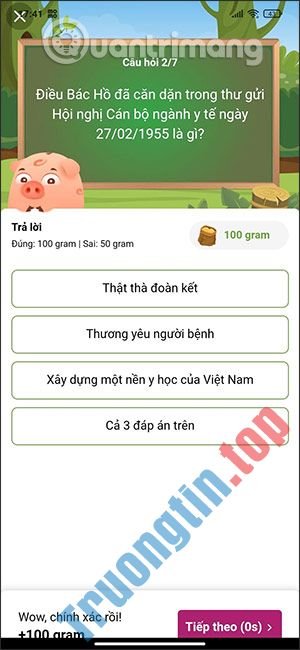 Đáp&nbsp;án&nbsp;Heo&nbsp;đi&nbsp;thi&nbsp;MoMo&nbsp;hôm&nbsp;nay