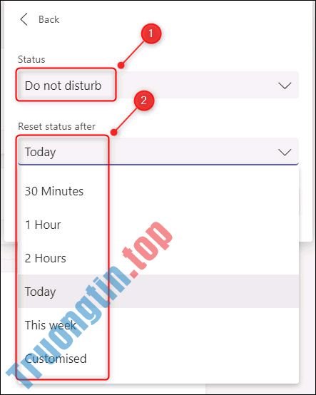 Cách&nbsp;thay&nbsp;đổi&nbsp;trạng&nbsp;thái&nbsp;của&nbsp;bạn&nbsp;trong&nbsp;Microsoft&nbsp;Teams