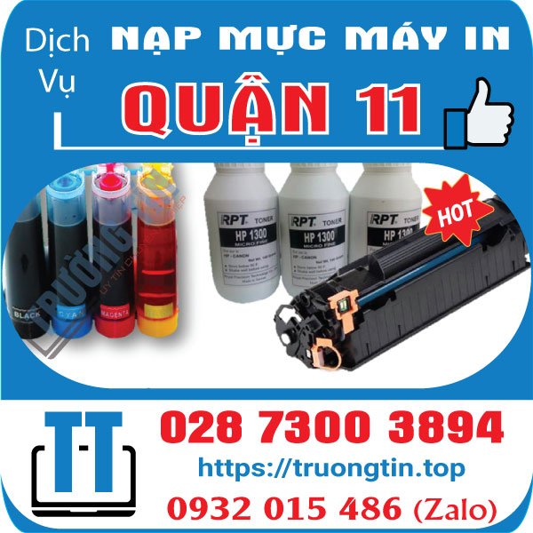 Nạp Mực Máy In Quận 11 – Giá Rẻ Uy Tín