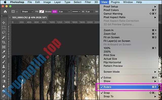 Cách&nbsp;thay&nbsp;đổi&nbsp;đơn&nbsp;vị&nbsp;thước&nbsp;đo&nbsp;trong&nbsp;Adobe&nbsp;Photoshop