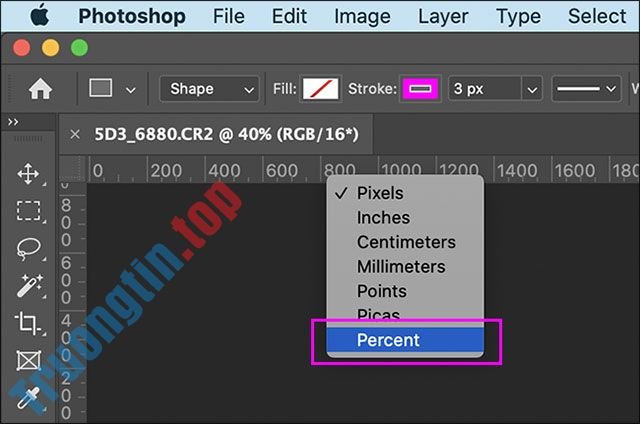 Cách&nbsp;thay&nbsp;đổi&nbsp;đơn&nbsp;vị&nbsp;thước&nbsp;đo&nbsp;trong&nbsp;Adobe&nbsp;Photoshop