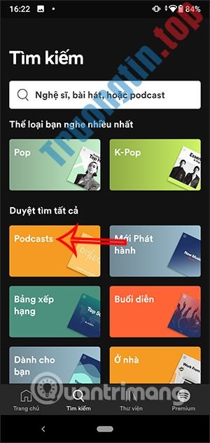 Cách&nbsp;nghe&nbsp;Podcasts&nbsp;trên&nbsp;Spotify
