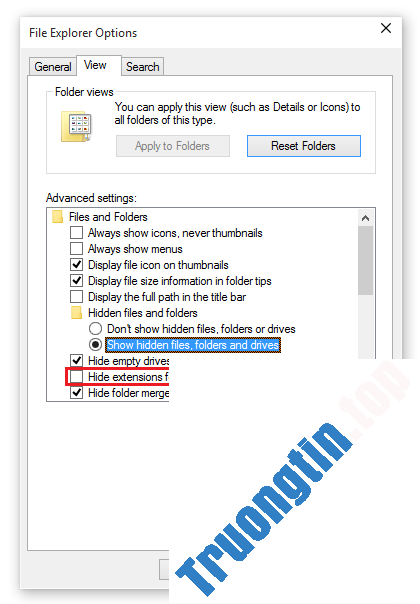 Cách&nbsp;hiện&nbsp;đuôi&nbsp;file,&nbsp;xem&nbsp;phần&nbsp;mở&nbsp;rộng&nbsp;file&nbsp;trên&nbsp;Windows&nbsp;10/7/8