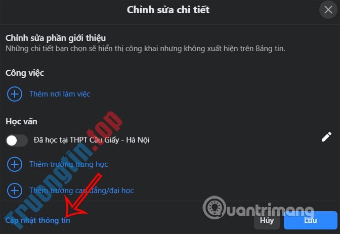Cách thêm Instagram vào tiểu sử Facebook