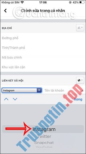Cách thêm Instagram vào tiểu sử Facebook