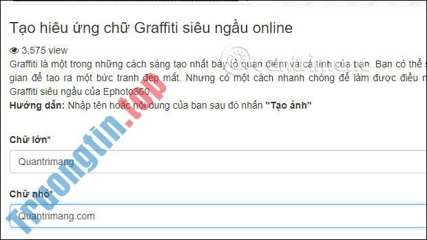 Cách&nbsp;tạo&nbsp;hiệu&nbsp;ứng&nbsp;chữ&nbsp;Graffiti