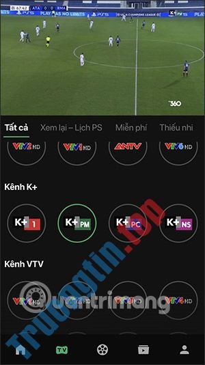 Cách&nbsp;xem&nbsp;K+&nbsp;miễn&nbsp;phí&nbsp;trên&nbsp;TV360