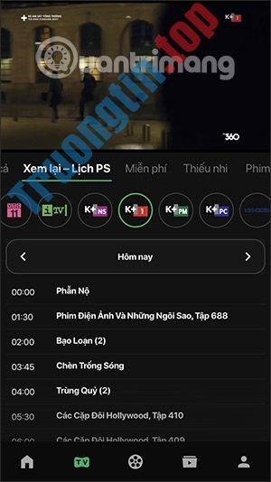 Cách&nbsp;xem&nbsp;K+&nbsp;miễn&nbsp;phí&nbsp;trên&nbsp;TV360