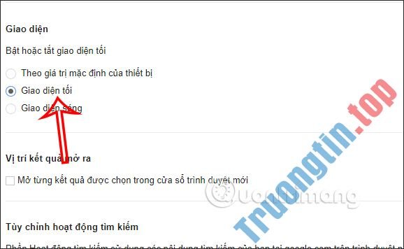 Cách&nbsp;bật&nbsp;giao&nbsp;diện&nbsp;nền&nbsp;tối&nbsp;trên&nbsp;Google