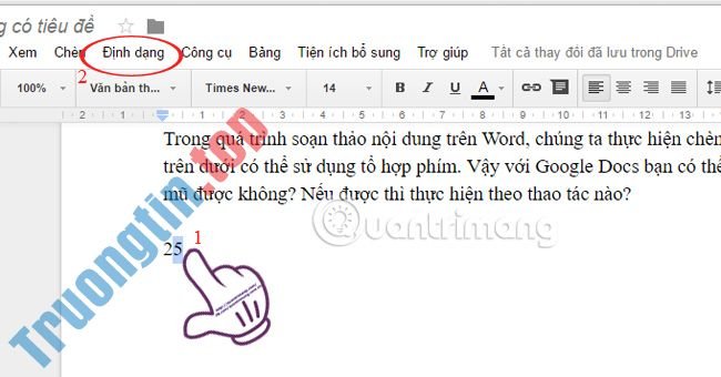 Hướng&nbsp;dẫn&nbsp;tạo&nbsp;chỉ&nbsp;số&nbsp;trên&nbsp;dưới,&nbsp;số&nbsp;mũ&nbsp;trong&nbsp;Google&nbsp;Docs