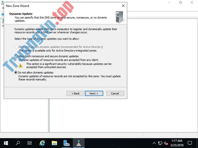 Cách cài đặt DNS Server trên Windows Server 2019 18 Cách cài đặt DNS Server trên Windows Server 2019