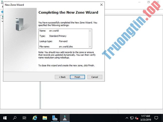 Cách cài đặt DNS Server trên Windows Server 2019 19 Cách cài đặt DNS Server trên Windows Server 2019