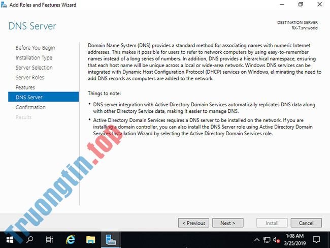 Cách cài đặt DNS Server trên Windows Server 2019 8 Cách cài đặt DNS Server trên Windows Server 2019