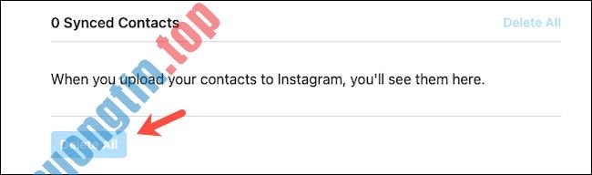 Cách&nbsp;xóa&nbsp;danh&nbsp;bạ&nbsp;điện&nbsp;thoại&nbsp;khỏi&nbsp;Instagram