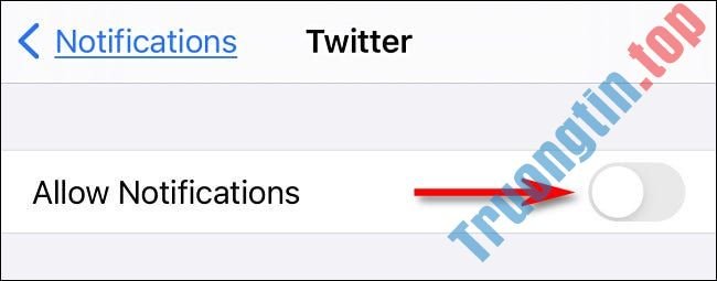 Cách tắt, tùy chỉnh thông báo từ Twitter trên iPhone và iPad