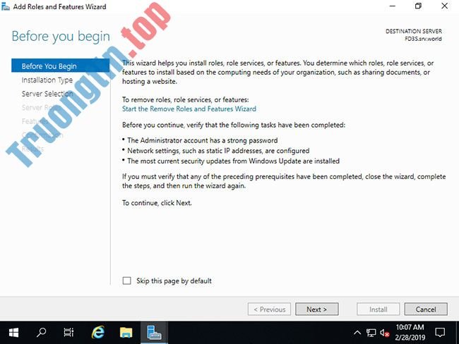 Cách cài đặt Active Directory trên Windows Server 2019 2 Cách cài đặt Active Directory trên Windows Server 2019