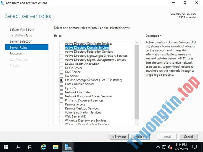 Cách cài đặt Active Directory trên Windows Server 2019 5 Cách cài đặt Active Directory trên Windows Server 2019