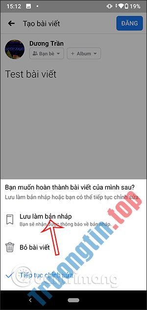 Cách&nbsp;tạo&nbsp;bản&nbsp;nháp&nbsp;trên&nbsp;Facebook