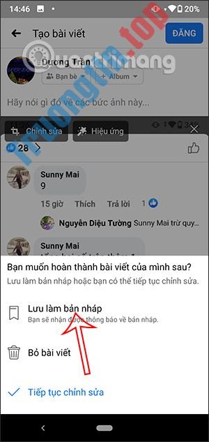 Cách&nbsp;tạo&nbsp;bản&nbsp;nháp&nbsp;trên&nbsp;Facebook