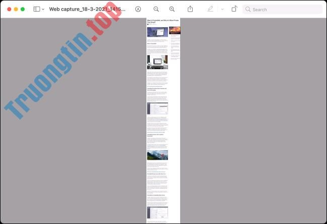 Cách chụp ảnh màn hình toàn bộ nội dung trang web trên Microsoft Edge