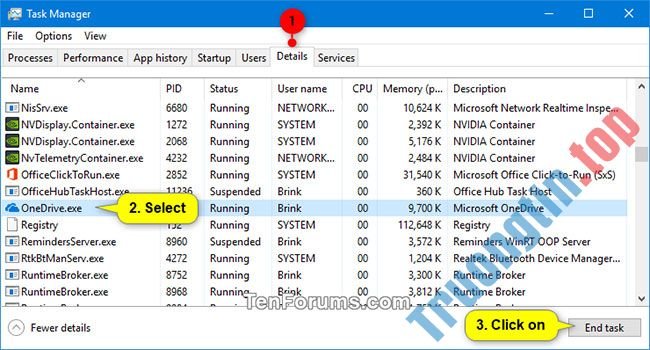 Cách kết thúc tiến trình trong Windows 10 3 Cách kết thúc tiến trình trong Windows 10