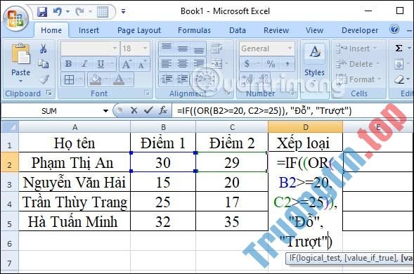 MS&nbsp;Excel&nbsp;-&nbsp;Bài&nbsp;15:&nbsp;Khai&nbsp;thác&nbsp;sức&nbsp;mạnh&nbsp;của&nbsp;hàm&nbsp;IF&nbsp;trong&nbsp;Excel