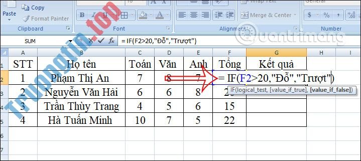 MS&nbsp;Excel&nbsp;-&nbsp;Bài&nbsp;15:&nbsp;Khai&nbsp;thác&nbsp;sức&nbsp;mạnh&nbsp;của&nbsp;hàm&nbsp;IF&nbsp;trong&nbsp;Excel