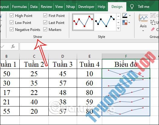 Cách&nbsp;tạo&nbsp;biểu&nbsp;đồ&nbsp;mini&nbsp;Sparklines&nbsp;trong&nbsp;Excel&nbsp;2010,&nbsp;2019