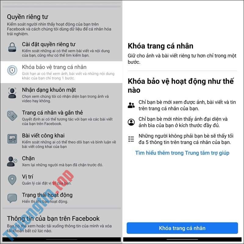 Cách&nbsp;khóa&nbsp;trang&nbsp;cá&nbsp;nhân&nbsp;Facebook