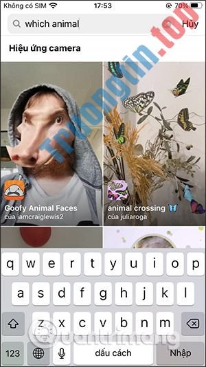 Cách&nbsp;tải&nbsp;filter&nbsp;bạn&nbsp;là&nbsp;con&nbsp;vật&nbsp;nào&nbsp;trên&nbsp;Instagram