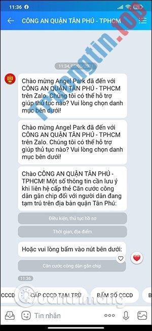 Cách&nbsp;làm&nbsp;CCCD&nbsp;tạm&nbsp;trú&nbsp;gắn&nbsp;chip&nbsp;trên&nbsp;Zalo