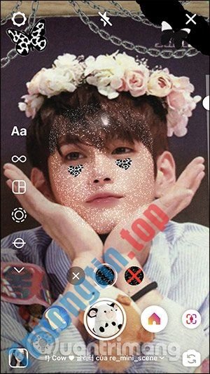 Cách&nbsp;tải&nbsp;filter&nbsp;mặt&nbsp;nạ&nbsp;bò&nbsp;sữa&nbsp;trên&nbsp;Instagram