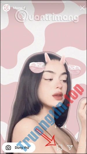 Cách&nbsp;tải&nbsp;filter&nbsp;con&nbsp;bò&nbsp;hồng&nbsp;trên&nbsp;Instagram