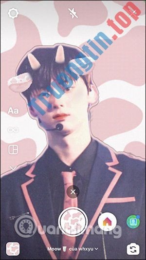 Cách&nbsp;tải&nbsp;filter&nbsp;con&nbsp;bò&nbsp;hồng&nbsp;trên&nbsp;Instagram