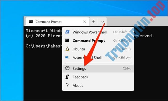 Cách&nbsp;thay&nbsp;đổi&nbsp;thư&nbsp;mục&nbsp;mặc&nbsp;định&nbsp;trong&nbsp;Windows&nbsp;Terminal