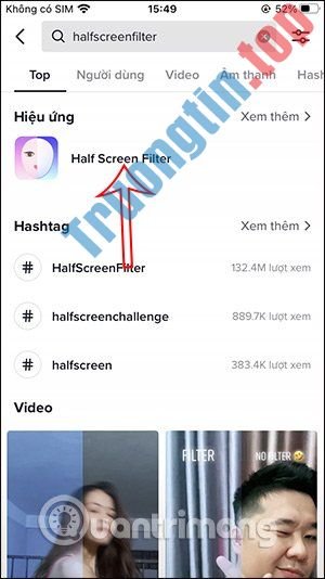 Cách quay video filter một nửa ảo diệu trên TikTok