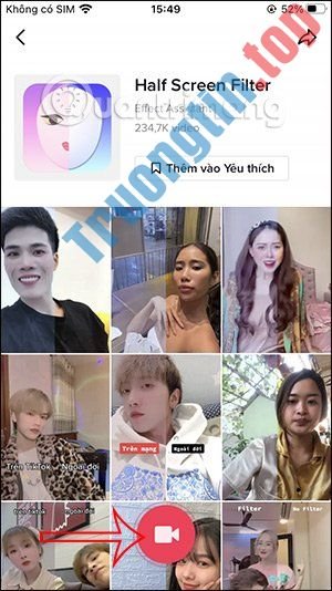 Cách quay video filter một nửa ảo diệu trên TikTok