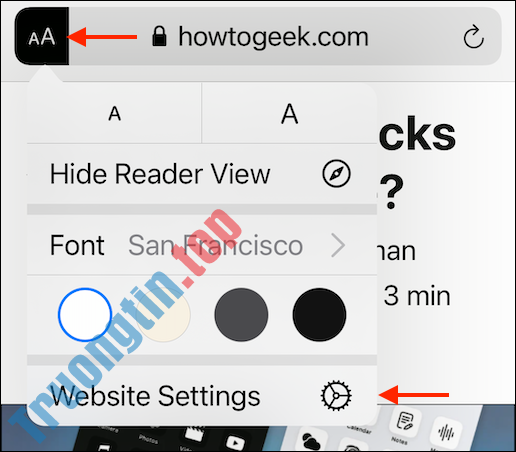 Cách&nbsp;tự&nbsp;động&nbsp;mở&nbsp;trang&nbsp;web&nbsp;trong&nbsp;chế&nbsp;độ&nbsp;Reader&nbsp;View&nbsp;trên&nbsp;Safari