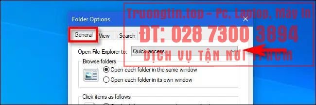 Cách&nbsp;thay&nbsp;đổi&nbsp;vị&nbsp;trí&nbsp;mở&nbsp;mặc&nbsp;định&nbsp;của&nbsp;File&nbsp;Explorer