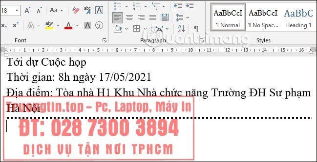 Cách&nbsp;tạo&nbsp;đường&nbsp;kẻ&nbsp;chấm&nbsp;trong&nbsp;Word