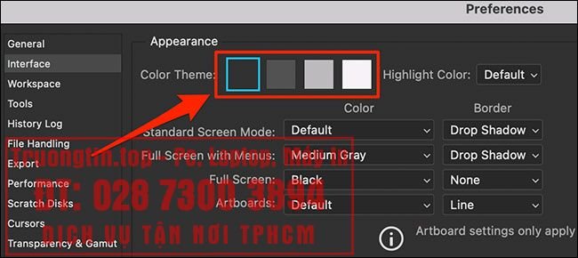 Cách&nbsp;chuyển&nbsp;đổi&nbsp;giữa&nbsp;các&nbsp;chủ&nbsp;đề&nbsp;nền&nbsp;sáng&nbsp;và&nbsp;tối&nbsp;trong&nbsp;Photoshop