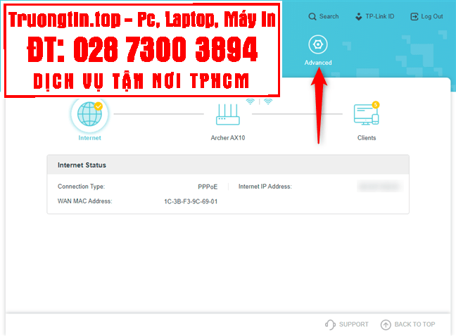 Cách cấu hình kết nối PPPoE trên router TP-Link WiFi 6 12 Cách cấu hình kết nối PPPoE trên router TP-Link WiFi 6