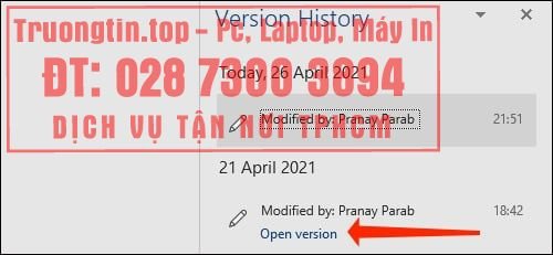 Cách&nbsp;xem&nbsp;và&nbsp;khôi&nbsp;phục&nbsp;phiên&nbsp;bản&nbsp;tài&nbsp;liệu&nbsp;Word