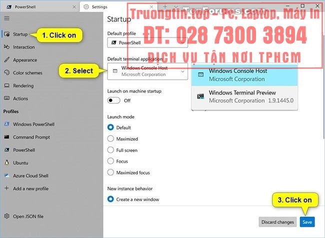 Cách thay đổi ứng dụng Terminal mặc định trong Windows 10