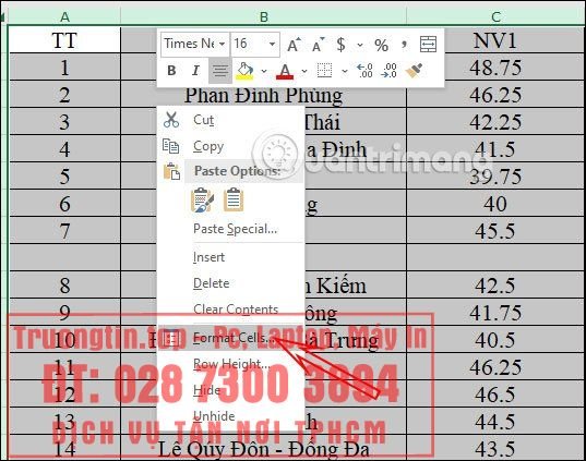 Cách&nbsp;khóa&nbsp;cột&nbsp;trong&nbsp;Excel