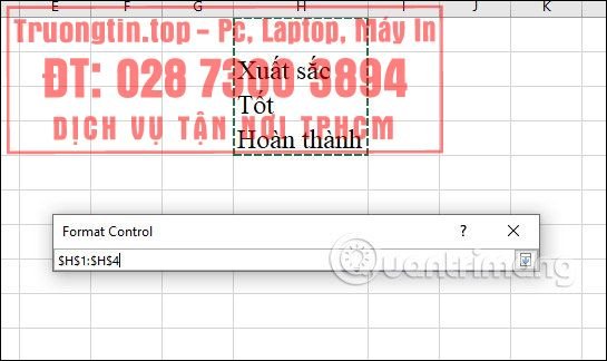 Cách&nbsp;tạo&nbsp;Combo&nbsp;Box&nbsp;trong&nbsp;Excel
