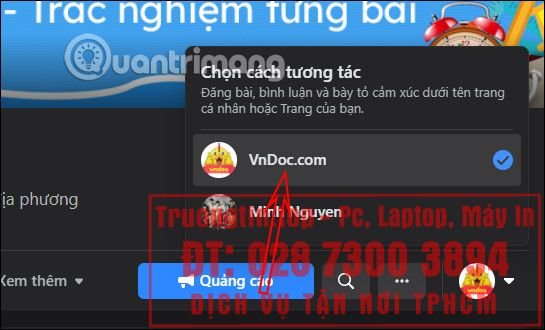 Cách&nbsp;comment&nbsp;bằng&nbsp;Fanpage&nbsp;Facebook